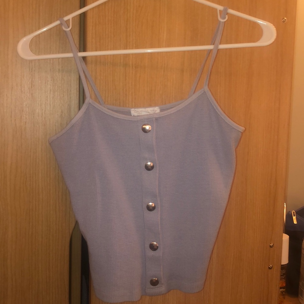 Lilac knit tank top